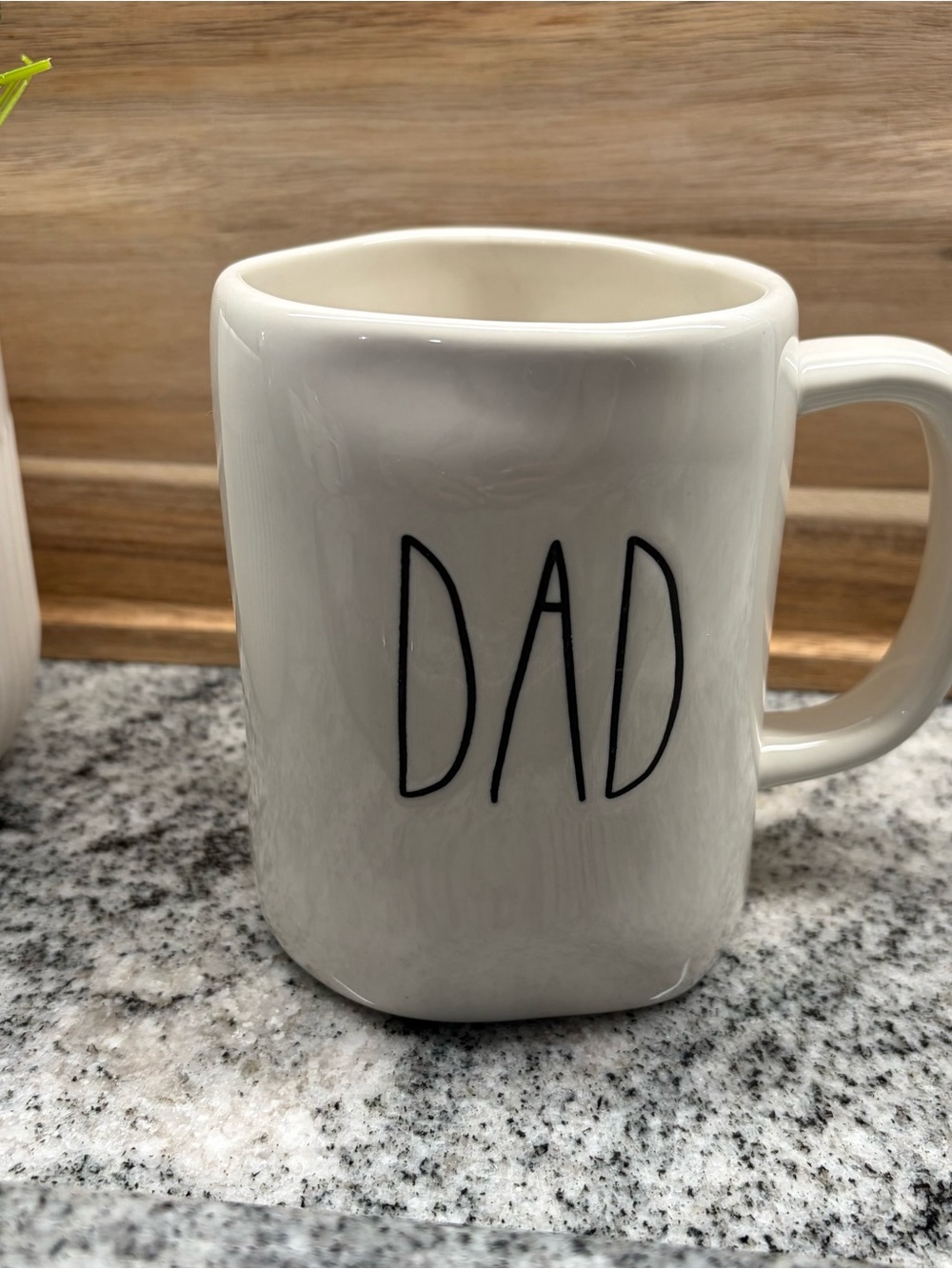 Rae Dunn White DAD Ceramic Coffee Mug